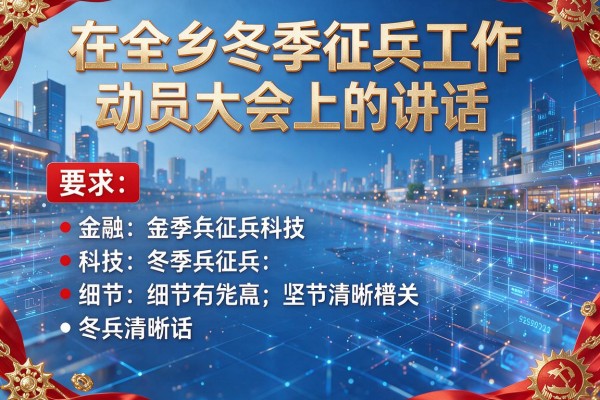 在全乡冬季征兵工作动员大会上的讲话