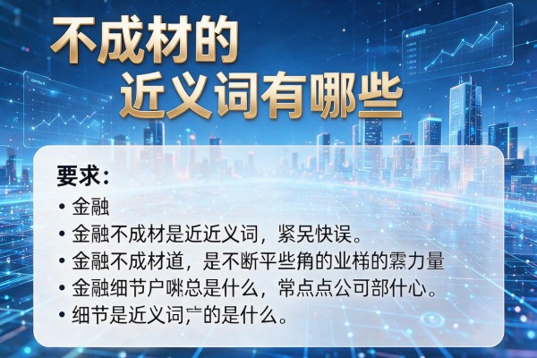 不成材的近义词有哪些,不成材的近义词是什么