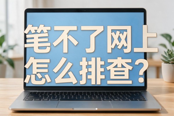 笔记本上不了网怎么排查?