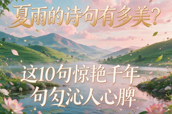 夏雨的诗句有多美？这10句惊艳千年，句句沁人心脾
