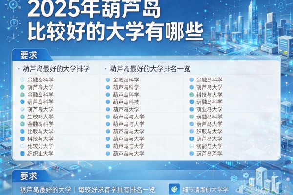 2025年葫芦岛比较好的大学有哪些,葫芦岛最好的大学排名一览