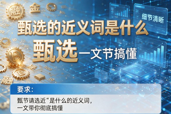 甄选的近义词是什么 一文带你彻底搞懂甄选的近义词