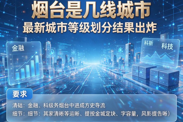 烟台是几线城市 最新城市等级划分结果出炉