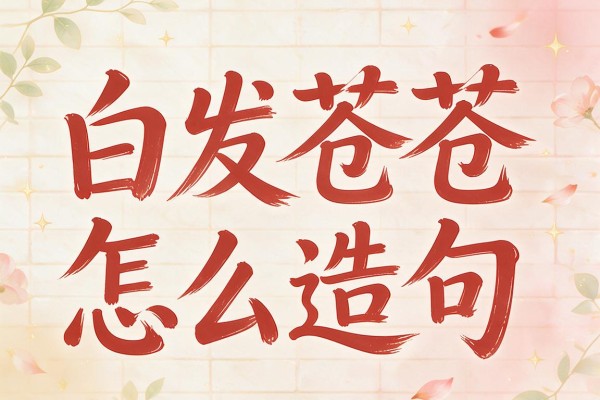 白发苍苍怎么造句-如何用白发苍苍造句