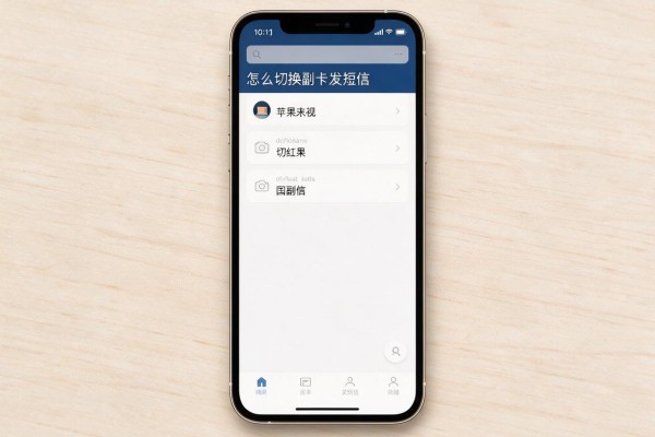 苹果手机怎么切换副卡发短信