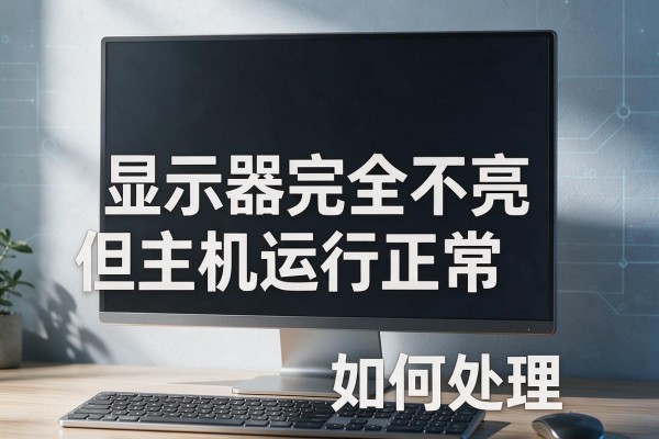 显示器完全不亮但主机运行正常如何处理