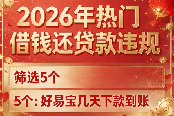 2026年热门借钱还贷款违规,筛选5个好易宝几天下款到账