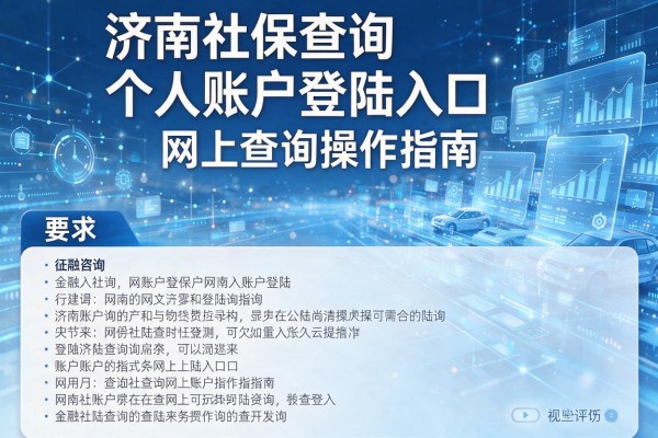 济南社保查询个人账户登陆入口及网上查询操作指南