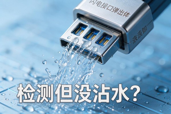 闪电接口弹出液体检测但没沾水?