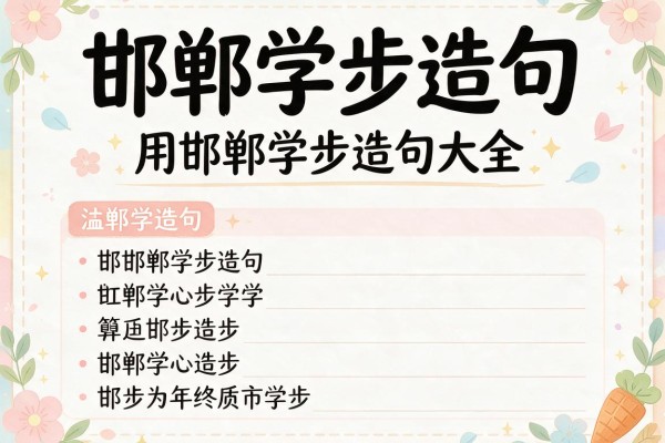 邯郸学步造句-用邯郸学步造句大全