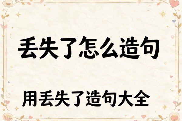 丢失了怎么造句，用丢失了造句大全