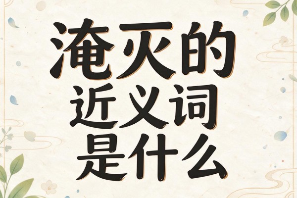 淹灭的近义词是什么,淹灭的近义词有哪些