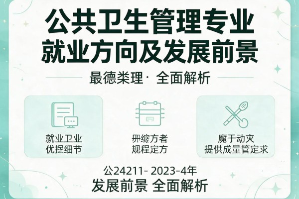 公共卫生管理专业就业方向及发展前景全面解析