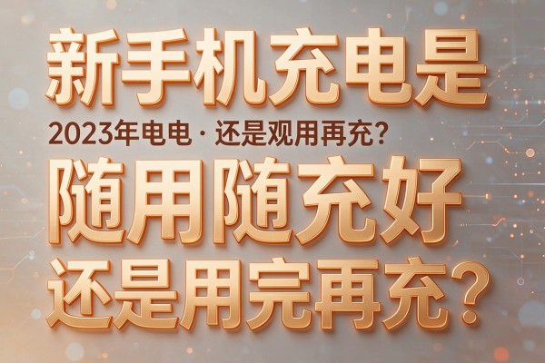 新手机充电是随用随充好还是用完再充？