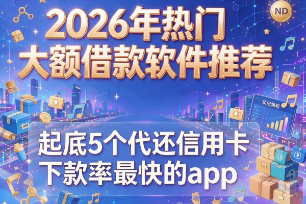 2026年热门大额借款软件推荐，起底5个代还信用卡下款率最快的app
