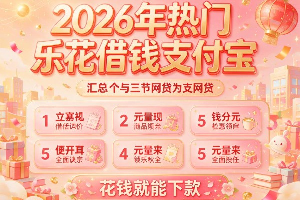 2026年热门乐花借钱支付宝，汇总5个花钱就能下款的网贷