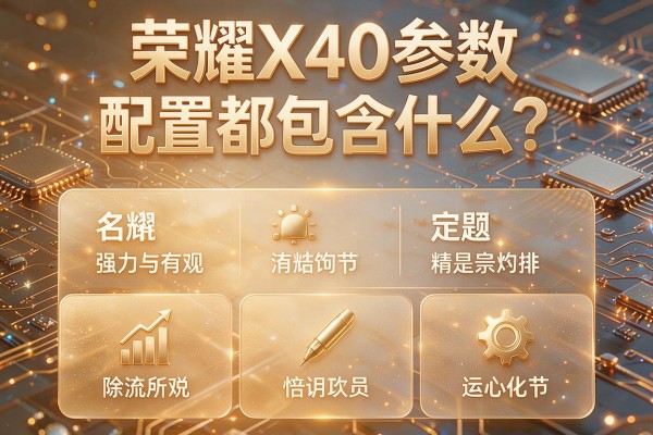 荣耀X40参数配置都包含什么?