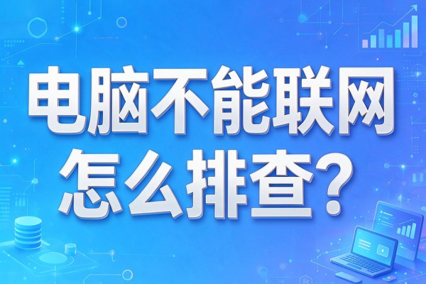 电脑不能联网怎么排查?