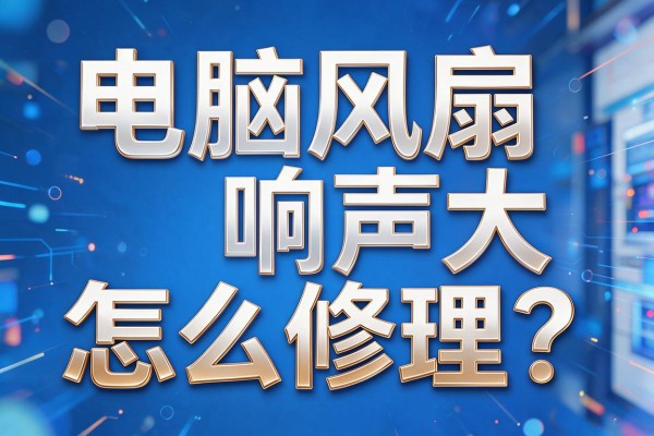 电脑风扇响声大怎么修理?