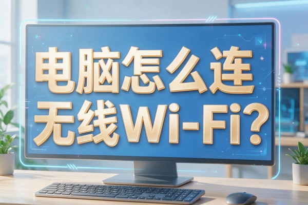 电脑怎么连无线WiFi？