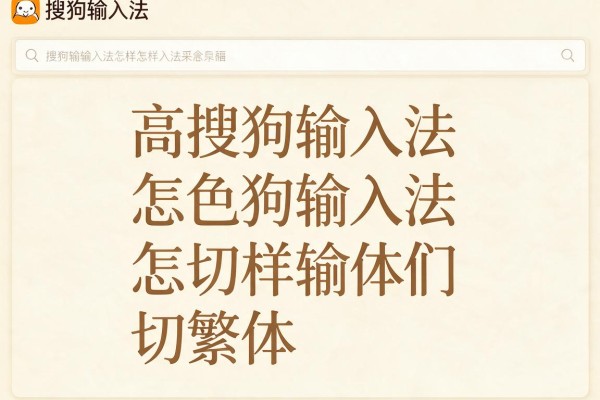 搜狗输入法怎样切繁体