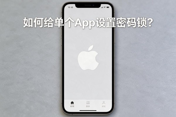 苹果手机如何给单个App设置密码锁?