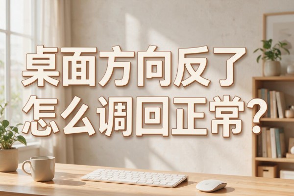 桌面方向反了怎么调回正常?