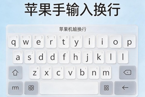 苹果手机输入法如何换行