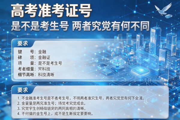 高考准考证号是不是考生号两者究竟有何不同