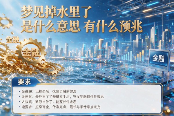 梦见掉水里了是什么意思有什么预兆
