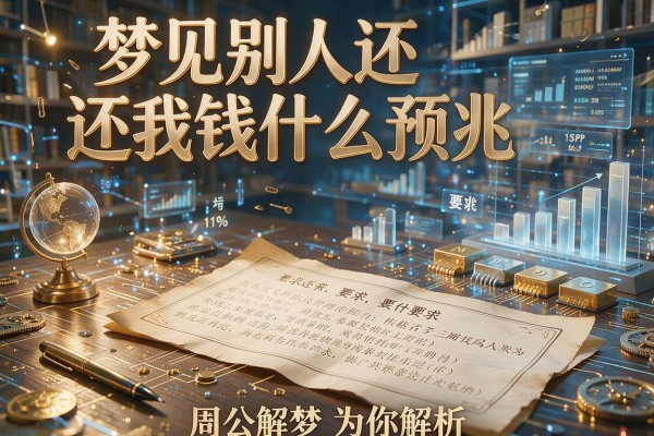 梦见别人还我钱是什么预兆 周公解梦为你解析