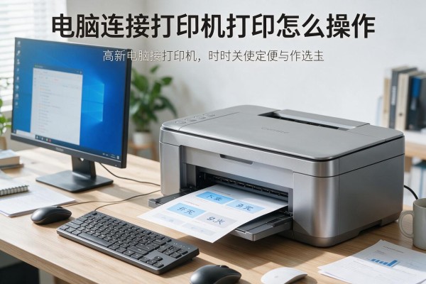 电脑连接打印机打印怎么操作