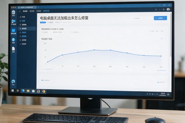 电脑桌面无法加载出来怎么修复
