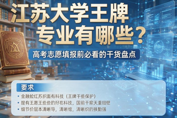 江苏大学王牌专业有哪些?高考志愿填报前必看的干货盘点