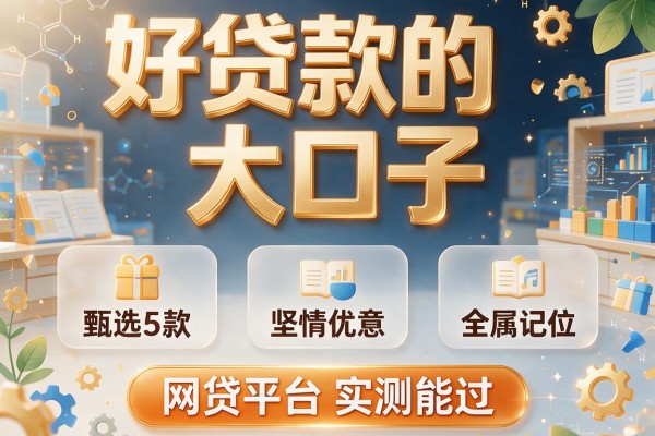 好贷款的大口子,甄选5款网贷平台实测能过