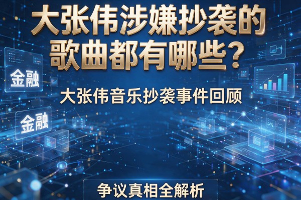 大张伟涉嫌抄袭的歌曲都有哪些?大张伟音乐抄袭事件回顾,争议真相全解析