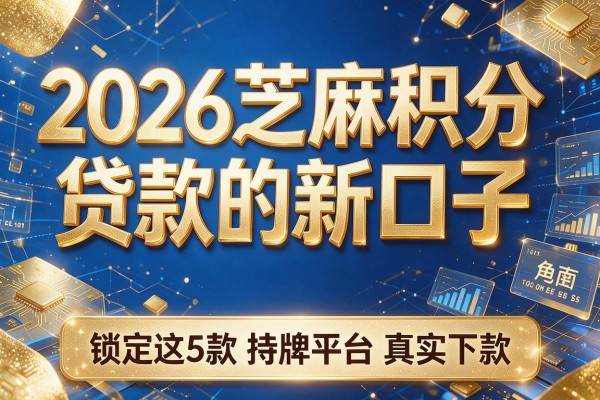 2026芝麻积分贷款的新口子,锁定这5款持牌平台真实下款