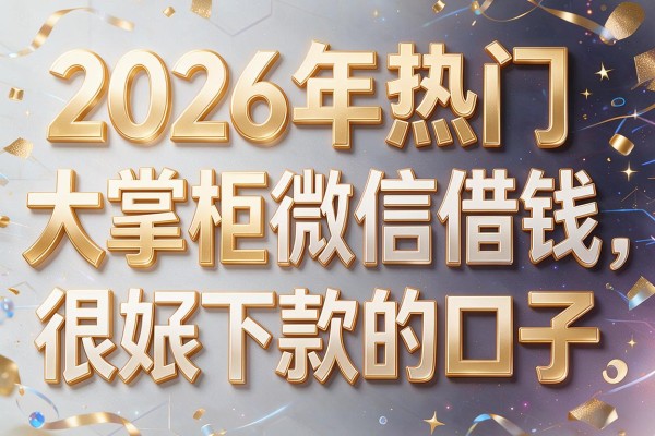 2026年热门大掌柜微信借钱,很好下款的口子