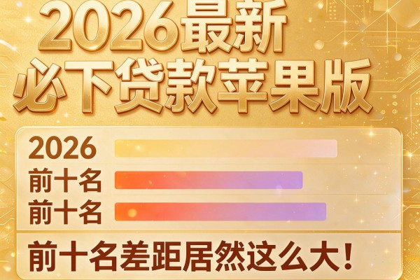 2026最新必下贷款苹果版,前十名差距居然这么大!