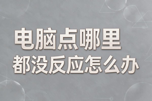 电脑点哪里都没反应怎么办