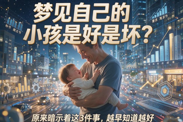 梦见自己抱着小孩是好是坏?原来暗示着这3件事,越早知道越好