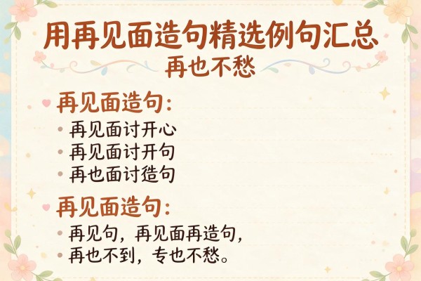 用再见面造句精选例句汇总 再见面造句再也不愁