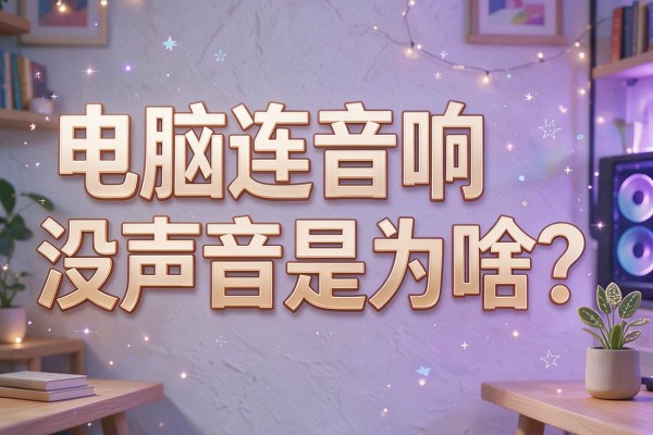 电脑连音响没声音是为啥？