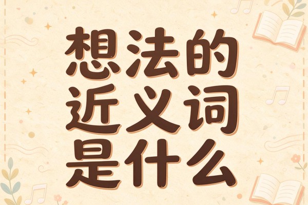 想法的近义词是什么，想法的近义词有哪些