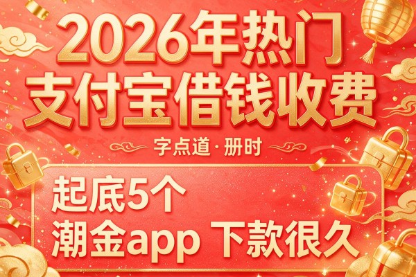 2026年热门支付宝借钱收费，起底5个潮金app下款很久