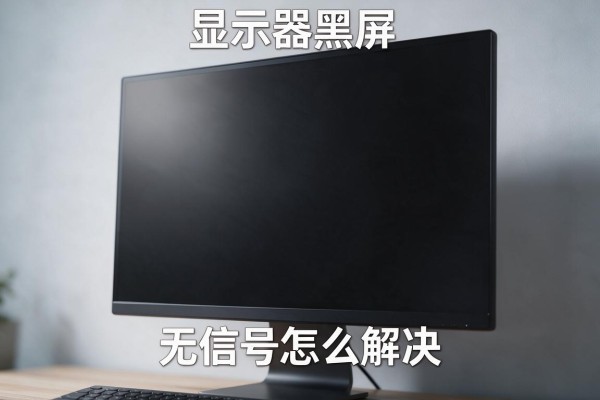 显示器黑屏且提示无信号怎么解决