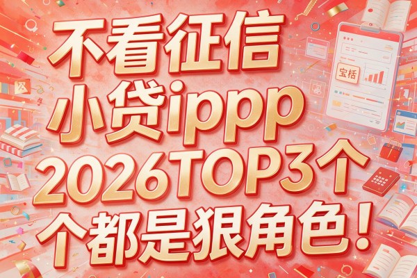 不看征信小贷app，2026TOP3个个都是狠角色！