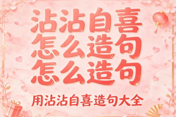 沾沾自喜怎么造句-用沾沾自喜造句大全