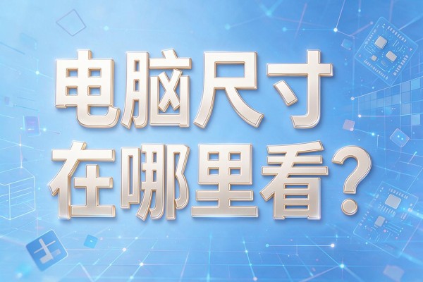 电脑尺寸在哪里看?