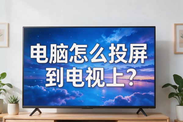 电脑怎么投屏到电视上?